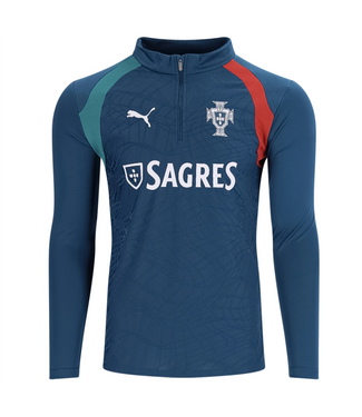 Puma Puma Portugal WC World Cup 2026 Long Sleeve Training Drill Top- Ocean Tropic/Silver Mist