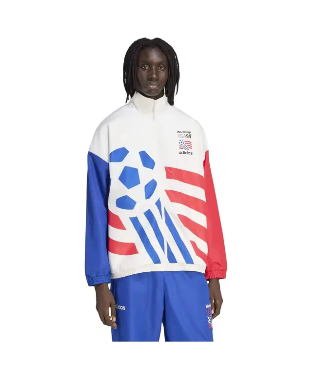 adidas adidas USA United States WC World Cup 1994 Retro Release Graphic Woven Jacket - Cloud White