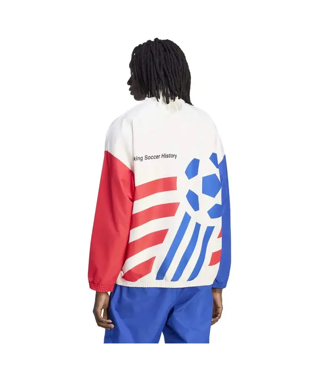 adidas adidas USA United States WC World Cup 1994 Retro Release Graphic Woven Jacket - Cloud White