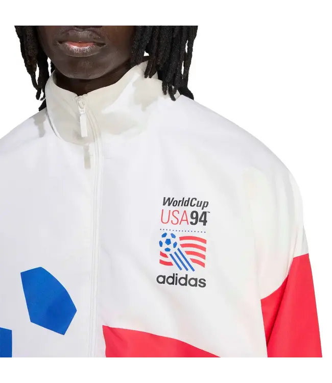 adidas adidas USA United States WC World Cup 1994 Retro Release Graphic Woven Jacket - Cloud White