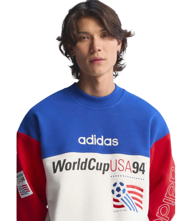 adidas adidas USA United States WC World Cup 1994 Retro Release Graphic Sweatshirt - Royal Blue/Cloud White