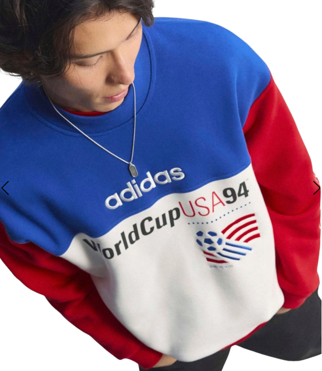 adidas adidas USA United States WC World Cup 1994 Retro Release Graphic Sweatshirt - Royal Blue/Cloud White