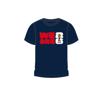Outerstuff Outerstuff Youth FIFA World Cup 2026 Logo Graphic Shirt - Navy Blue