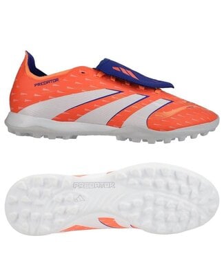 adidas adidas Predator League Fold Over Tongue TF Turf -Signal Coral/White/Beam Orange