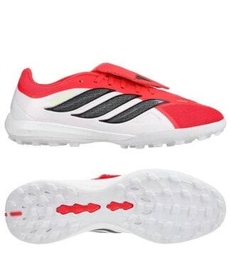 adidas adidas Predator League Fold Over Tongue TF Turf -Lucid Red/Black/Footwear White