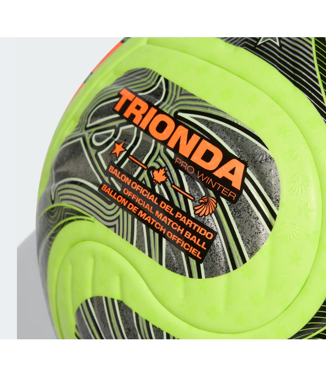 adidas adidas FIFA World Cup 2026 Trionda FIFA Quality Pro Winter Official Match Soccer Ball - Lucid Lemon/Black/Silver Metallic