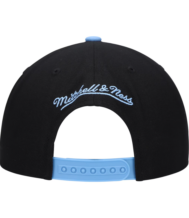 Mitchell & Ness Sporting Kansas City MLS Snapback Wiz  Hat - Black/Sky Blue