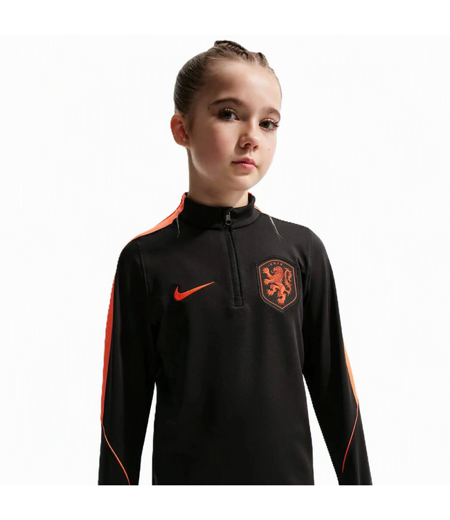 Nike Nike Youth Netherlands WC World Cup 2026 Strike Training Drill Top - Black/Hyper Crimson
