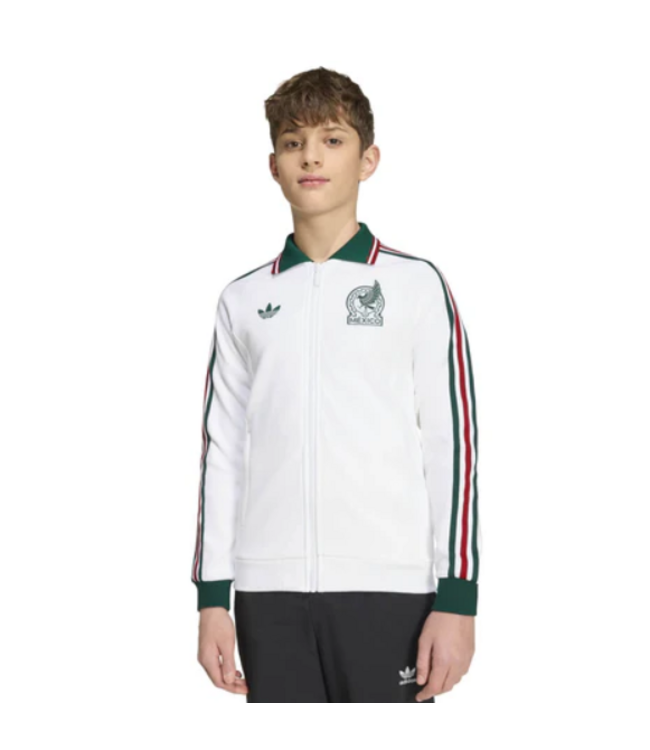 adidas adidas Youth Mexico FMF WC World Cup 2026 Anthem Jacket - White