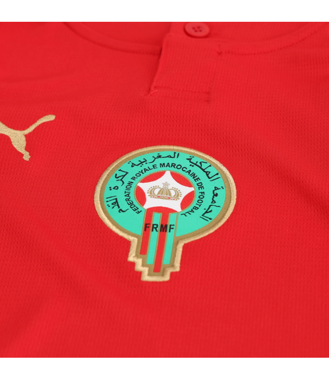 Puma Puma Youth Morocco WC World Cup 2026 Home Jersey - Fast Red/Victory Gold