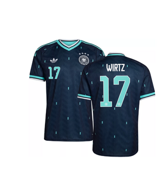 adidas adidas Germany World Cup 2026 Wirtz # 17 Away Jersey - Collegiate Navy