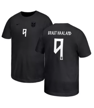 Nike Nike Youth Erling Haaland Norway WC World Cup 2026 Hero Shirt - Black