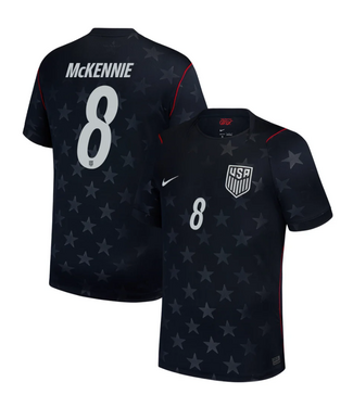 Nike Nike USA United States USMNT World Cup 2026 McKennie # 8 Away Jersey -Dark Obsidian/University Red/Pure Platinum