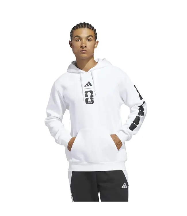 adidas adidas FIFA World Cup 2026 Match Ball Graphic Hoodie - White