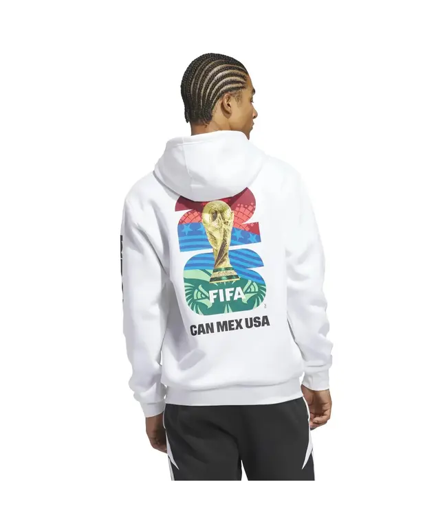 adidas adidas FIFA World Cup 2026 Match Ball Graphic Hoodie - White