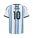 adidas adidas Youth Argentina World Cup 2026 Messi # 10 Home Jersey - White/Icey Blue/Light Blue
