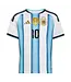 adidas adidas Youth Argentina World Cup 2026 Messi # 10 Home Jersey - White/Icey Blue/Light Blue