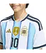 adidas adidas Youth Argentina World Cup 2026 Messi # 10 Home Jersey - White/Icey Blue/Light Blue
