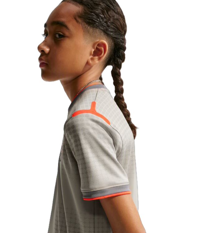 Nike Nike Youth England x Palace WC World Cup 2026 DriFit PreMatch Training Jersey - Pewter Grey/Bright Crimson
