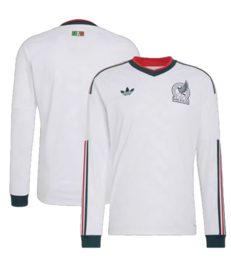 adidas adidas Youth Mexico World Cup 2026 Long Sleeve Away Jersey - White
