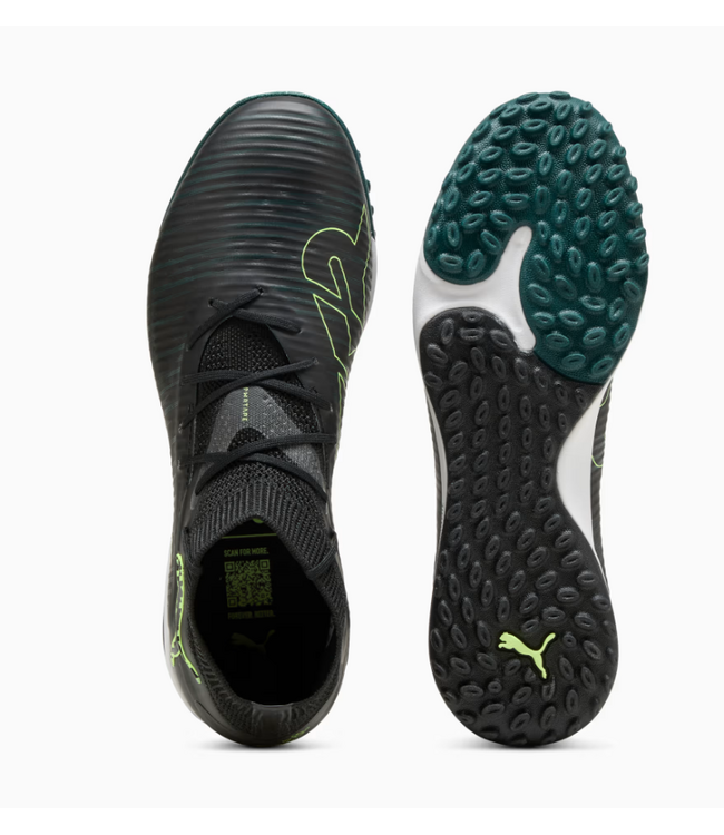 Puma Puma Future 8 Cage PRO TT Turf Shoes - Black/Fizzy Light/Green Terrain