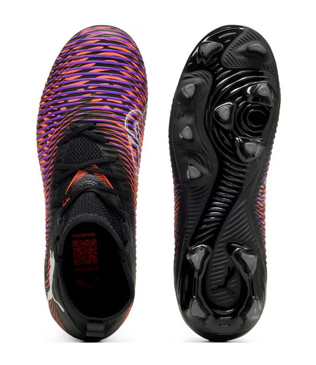 Puma Puma Jr Future 8 Match FG/AG Unlimited Pack -  Purple/White/Black/Glowing Red