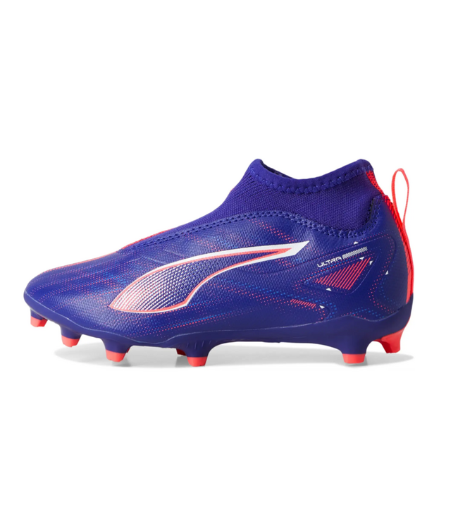 Puma Puma Jr Ultra 5 Match + LL Laceless FG/AG - Lapis Lazuli/White/Sunset Glow
