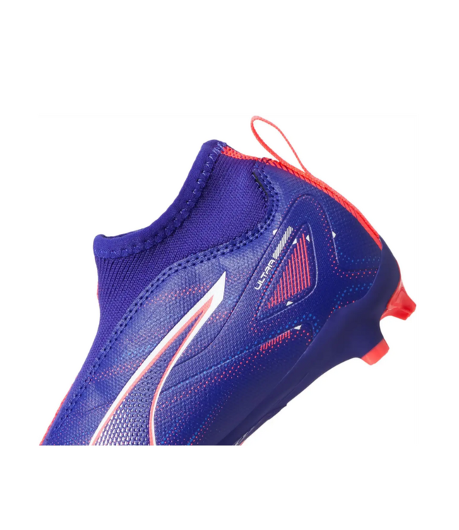 Puma Puma Jr Ultra 5 Match + LL Laceless FG/AG - Lapis Lazuli/White/Sunset Glow