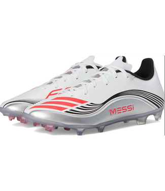 adidas adidas Jr F50 League Messi FG / MG - White/Lucid Red/Silver Metallic
