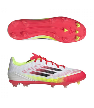 adidas adidas F50 League FG / MG -Pure Victory Pack  - White/Lucid Red/Solar Yellow