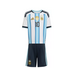 adidas adidas Argentina World Cup 2026 Home Messi # 10 Toddlers Mini Kit - White/Icey Blue/Light Blue