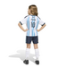 adidas adidas Argentina World Cup 2026 Home Messi # 10 Toddlers Mini Kit - White/Icey Blue/Light Blue