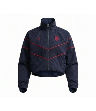Nike Nike USA United States Womens World Cup 2026 Windrunner UV Woven Full-Zip Jacket - Dark Obsidian/University Red