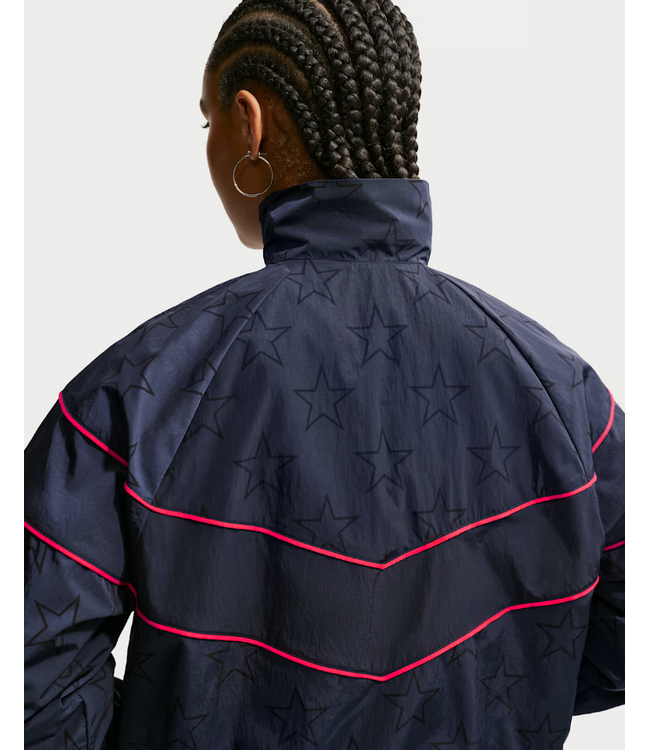 Nike Nike USA United States Womens World Cup 2026 Windrunner UV Woven Full-Zip Jacket - Dark Obsidian/University Red