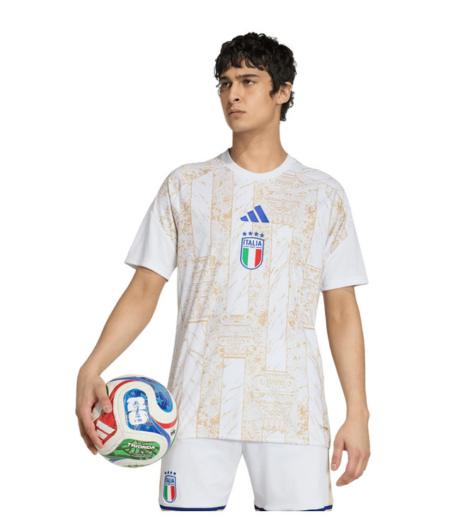 adidas adidas Italy WC World Cup 2026 Prematch Training Jersey - White/Haizy Beige