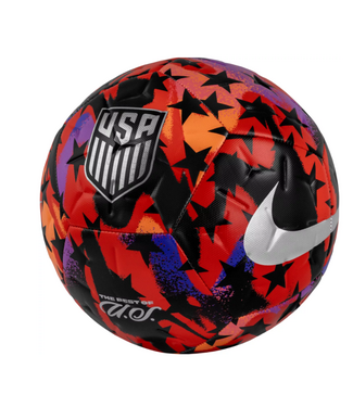 Nike Nike USA United States WC World Cup 2026 Academy Soccer Ball -Black/Bright Crimson/Metallic Silver/Navy