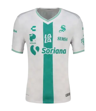 Charly Charly Santos Laguna 2026 - 27 Away Jersey - White/Light Green