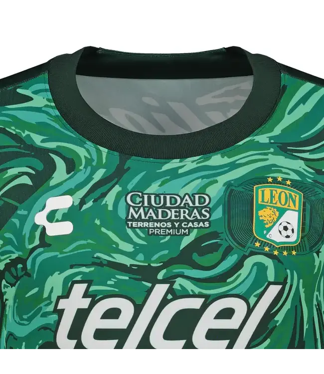 Charly Charly Club Leon 2026 -27 Home Jersey - Bold Green/Forest Green