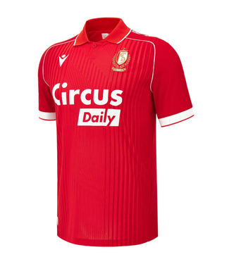 Macron Macron Standard Liege 2026 - 27 Authentic Home Jersey - Red/White