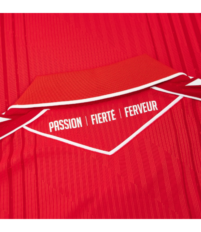 Macron Macron Standard Liege 2026 - 27 Authentic Home Jersey - Red/White