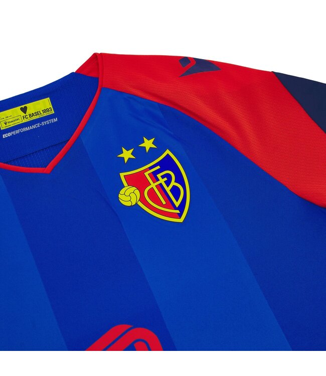 Macron Macron FC Basel 2026- 27 Authentic Home Jersey - Red/Royal Blue/Gold