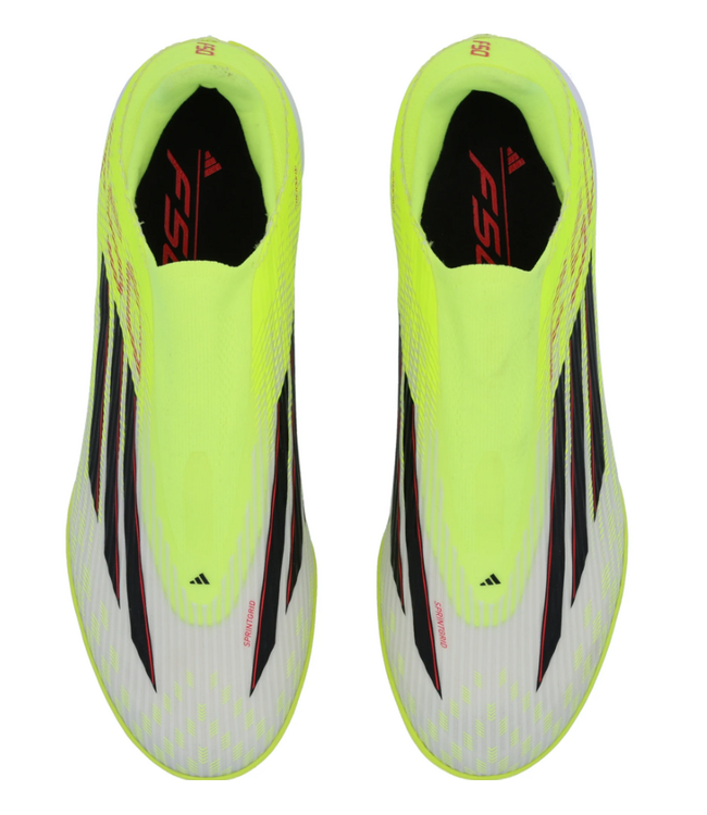 adidas adidas F50 League Laceless TF Turf Soccer Shoes - Solar Yellow/Core Black/Lucid Red