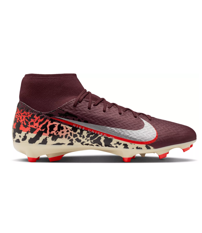 Nike Nike Zoom Mercurial Superfly 10 Academy FG United Pack Soccer Cleats - Burgundy Crush/University Red/Fossil/Metallic Silver