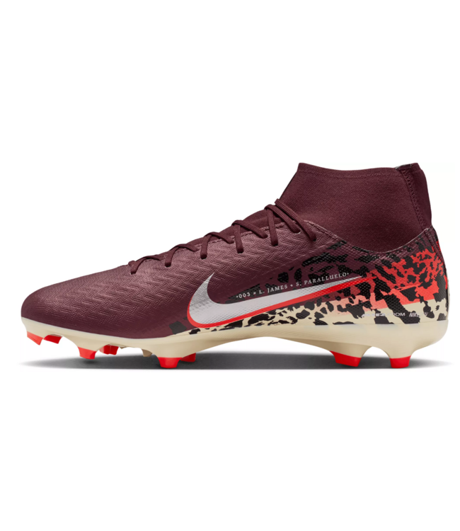 Nike Nike Zoom Mercurial Superfly 10 Academy FG United Pack Soccer Cleats - Burgundy Crush/University Red/Fossil/Metallic Silver