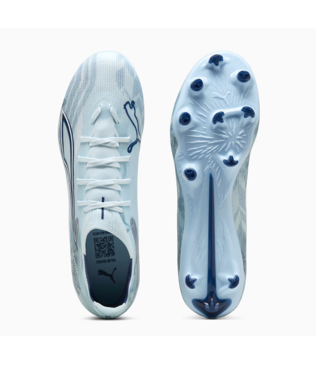 Puma Puma Ultra Match 6 FG/AG Soccer Cleats - Icy Blue/White/Blue Jewel