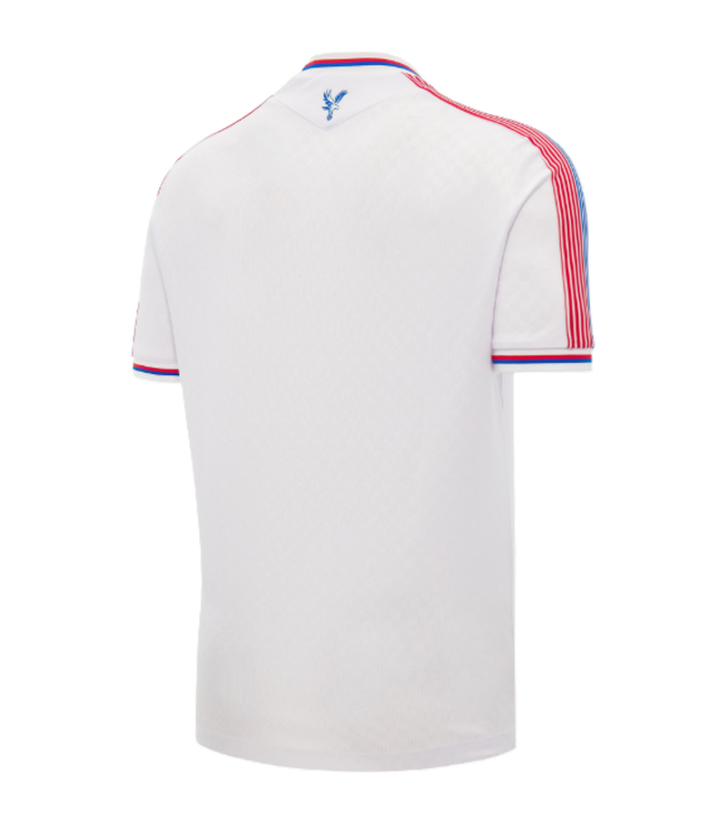 Macron Macron Crystal Palace 2026 - 27 Authentic Away Eagle Sash Jersey -White/Red/Royal Blue