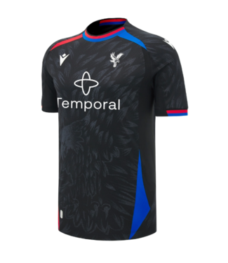 Macron Macron Crystal Palace 2026 - 27 Authentic Third Eagle Black Jersey -Black/Red/Royal Blue