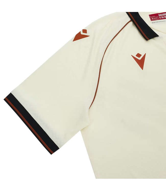 Macron Macron Wrexham AFC  2026 - 27 Authentic Third Jersey- Off White/Black