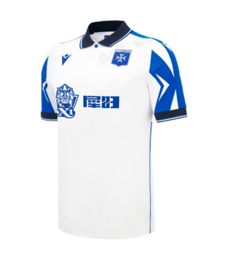 Macron Macron AJ Auxerre 2026 - 27 Authentic Home Jersey - White/Royal Blue