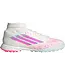 adidas adidas Womens F50 Sparkfusion League Mid TF Turf Shoes - White/Lucid Pink